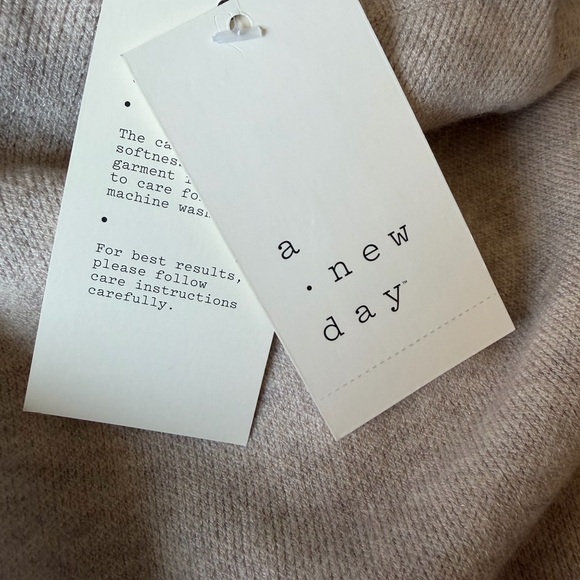 a new day Long Sleeve Midi Sweater Dress Taupe Small - Picture 3 of 4